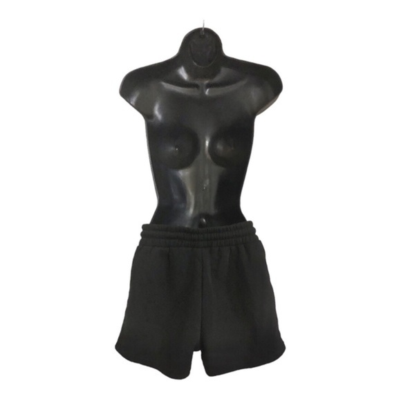 Barbie black pink graphic print drawstring waist sweats shorts size small new - Picture 5 of 10